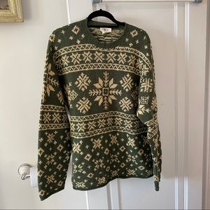 mens snowflake sweater